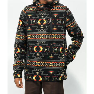 Dravus Mens 
Medium McKinley Black Geo Print Tech Fleece Jacket Gorpcore Outdoor